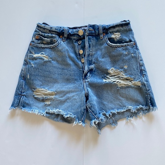 Garage Vintage Cut-Off Jeans Shorts - Picture 1 of 4